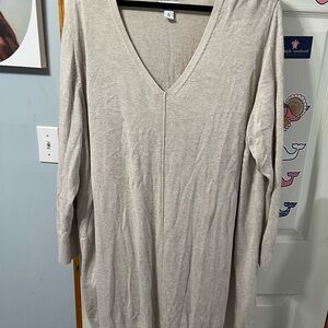 Old Navy Cream Knit Sweater Dress